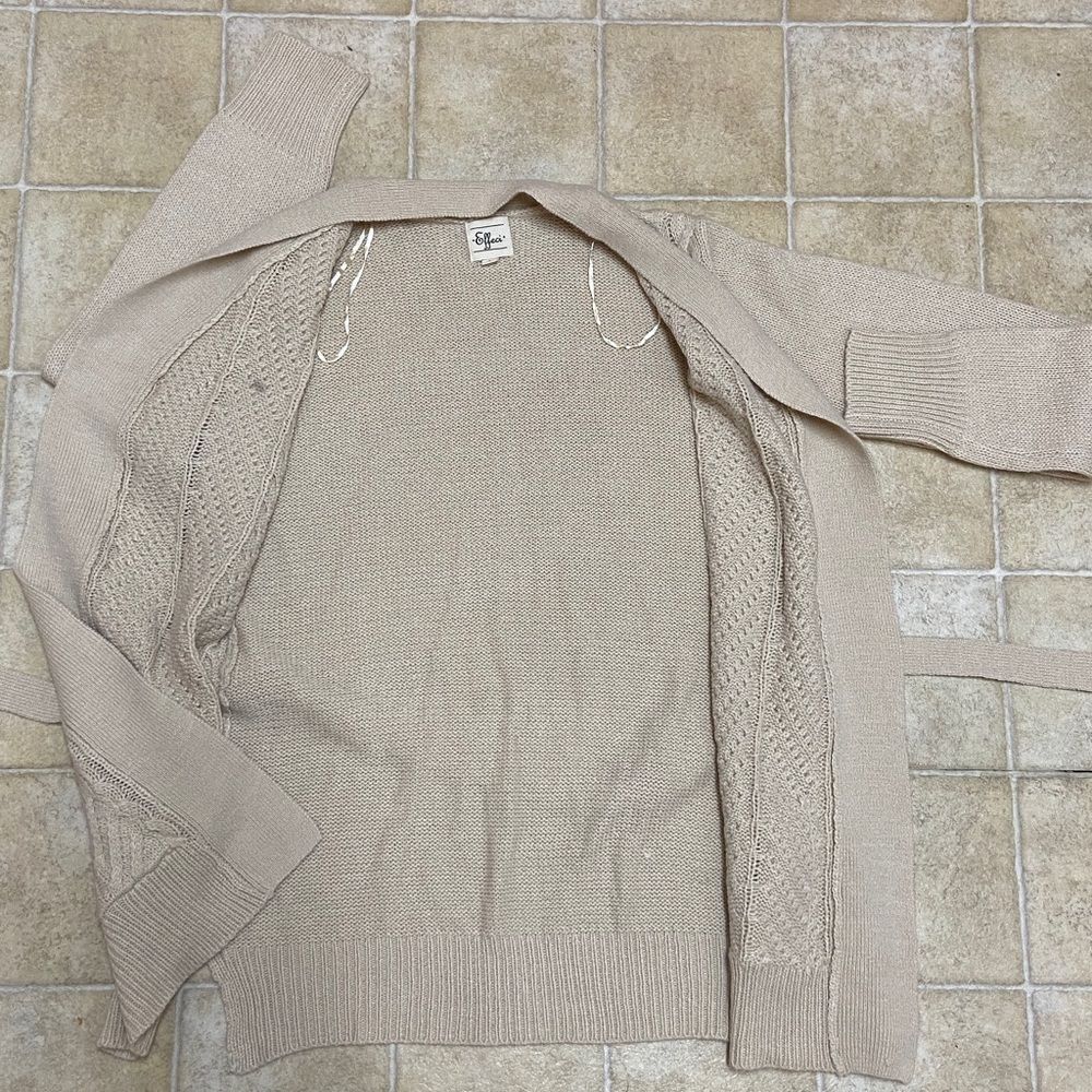 Effeci Cream Knit Sweater Size S